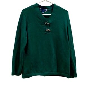 Karen Scott Green Sweater L